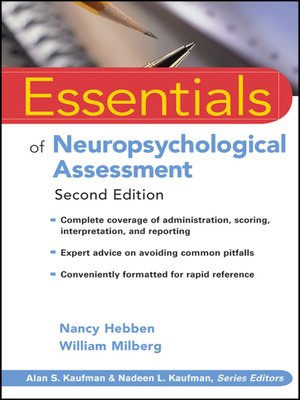 cover image of Essentials of Neuropsychological Assessment